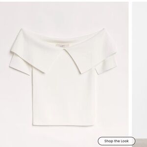 NWT LOFT Soft White Women's Top, can be worn off shoulders, XS